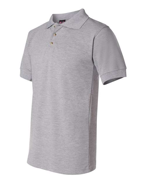 Bayside 1000 Unisex USA-Made Polo - Dark Ash - side