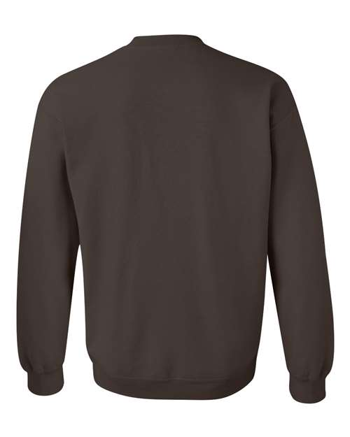 Gildan 18000 Unisex Heavy Blend™ Crewneck Sweatshirt - Dark Chocolate - back