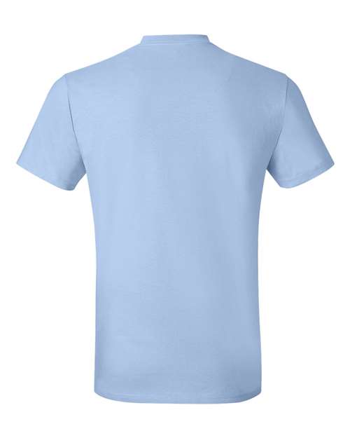 Hanes 4980 Unisex Perfect-T T-Shirt - Light Blue - back