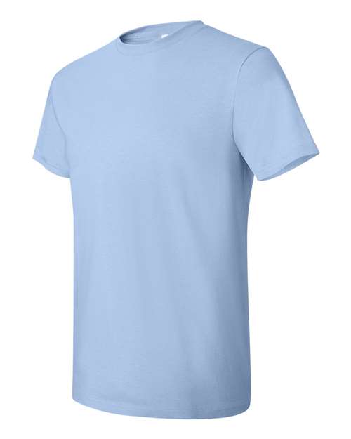 Hanes 4980 Unisex Perfect-T T-Shirt - Light Blue - side