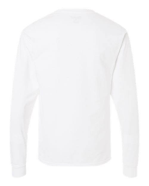 Champion CC8C Unisex Long Sleeve T-Shirt - White - back