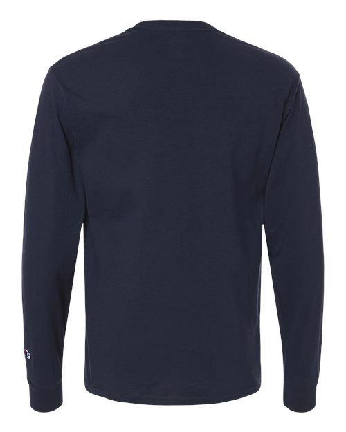 Champion CC8C Unisex Long Sleeve T-Shirt - Navy - back