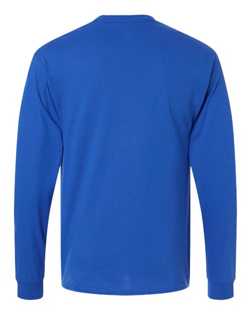 Champion CC8C Unisex Long Sleeve T-Shirt - Royal Blue - back