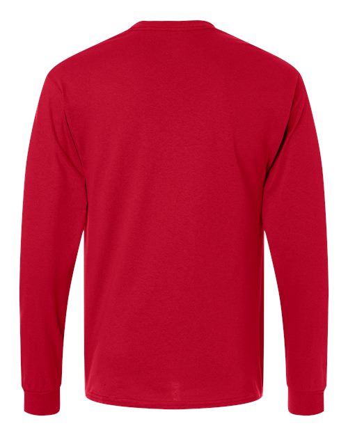 Champion CC8C Unisex Long Sleeve T-Shirt - Red - back