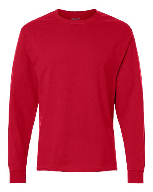 Champion CC8C Unisex Long Sleeve T-Shirt - Red - front