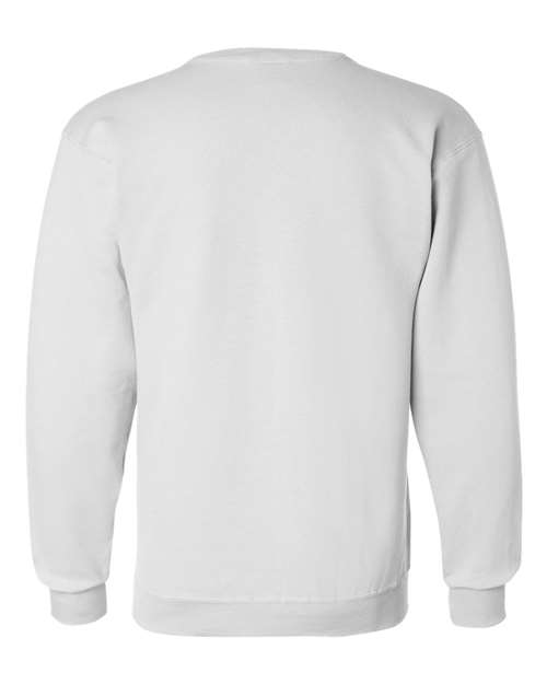 Champion S600 Unisex Powerblend® Crewneck Sweatshirt - White - back
