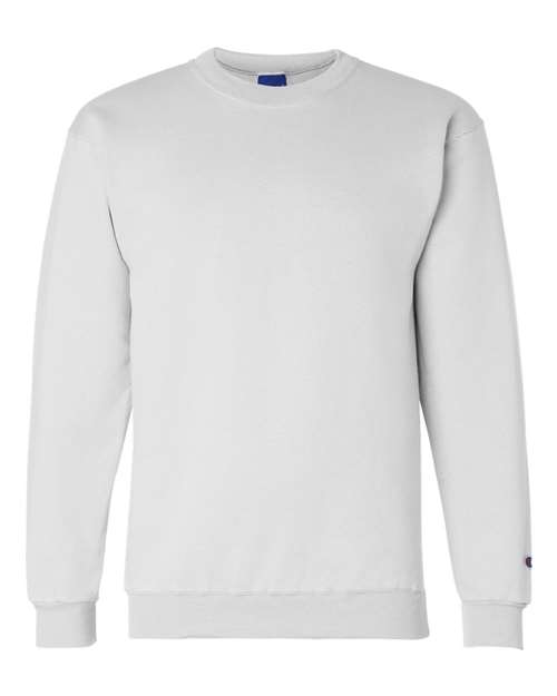 Champion S600 Unisex Powerblend® Crewneck Sweatshirt - White - front