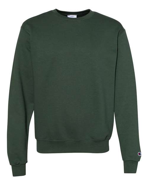 Champion S600 Unisex Powerblend® Crewneck Sweatshirt - Dark Green - front