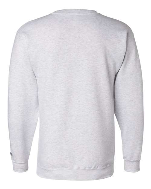Champion S600 Unisex Powerblend® Crewneck Sweatshirt - Silver Grey - back