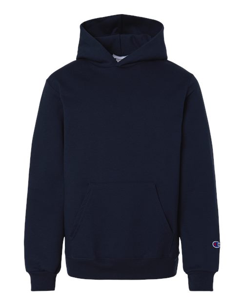 Champion S790 Youth Powerblend® Hooded Sweatshirt - Navy - front