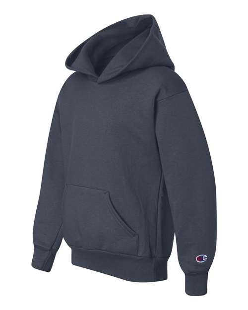 Champion S790 Youth Powerblend® Hooded Sweatshirt - Navy - side
