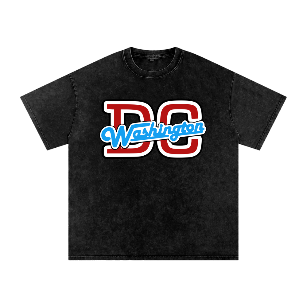 Snow Washed Oversized Cotton T-Shirt
