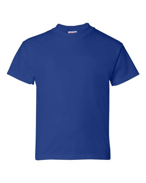 Hanes 5480 Youth Essential-T T-Shirt - Deep Royal - front
