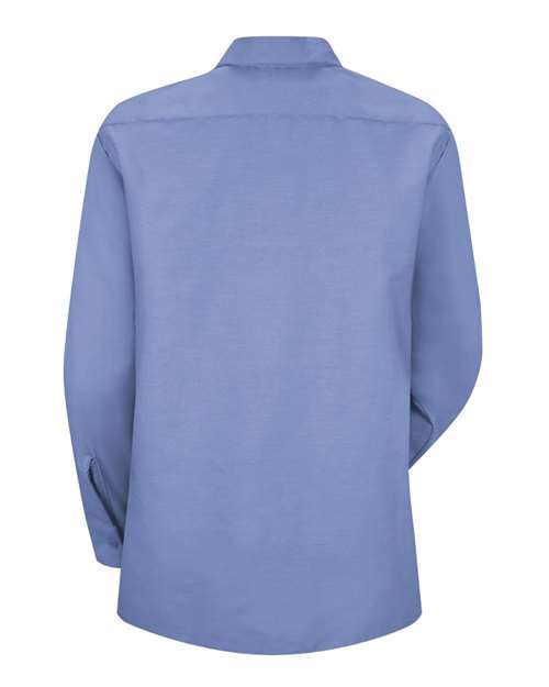 Red Kap SP13 Women's Industrial Work Shirt - Light Blue - back