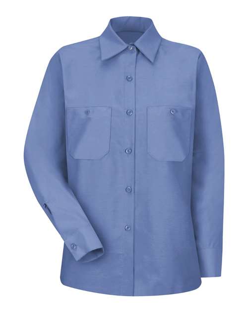 Red Kap SP13 Women's Industrial Work Shirt - Petrol Blue - front