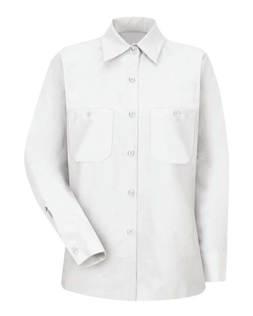 Red Kap SP13 Women's Industrial Work Shirt - White - front