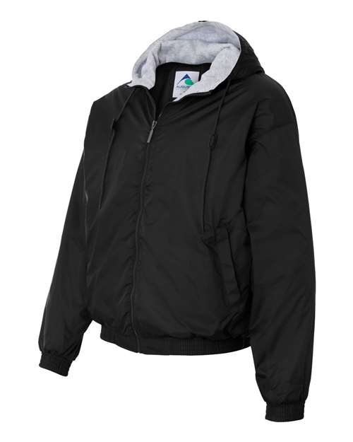 Augusta Sportswear 3280 Unisex Fleece Lined Hooded Jacket - Black - side