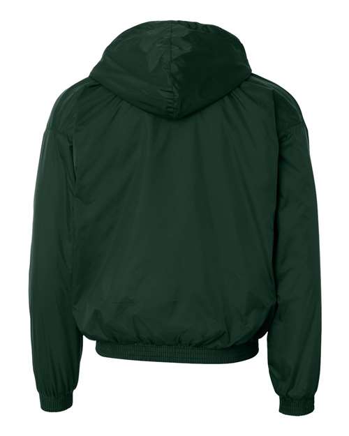 Augusta Sportswear 3280 Unisex Fleece Lined Hooded Jacket - Dark Green - back