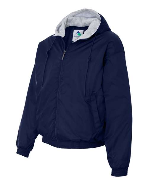 Augusta Sportswear 3280 Unisex Fleece Lined Hooded Jacket - Navy - side