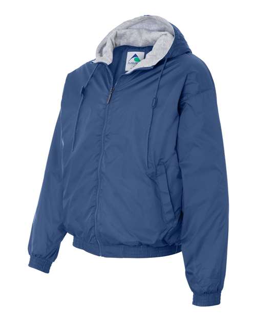 Augusta Sportswear 3280 Unisex Fleece Lined Hooded Jacket - Royal - side