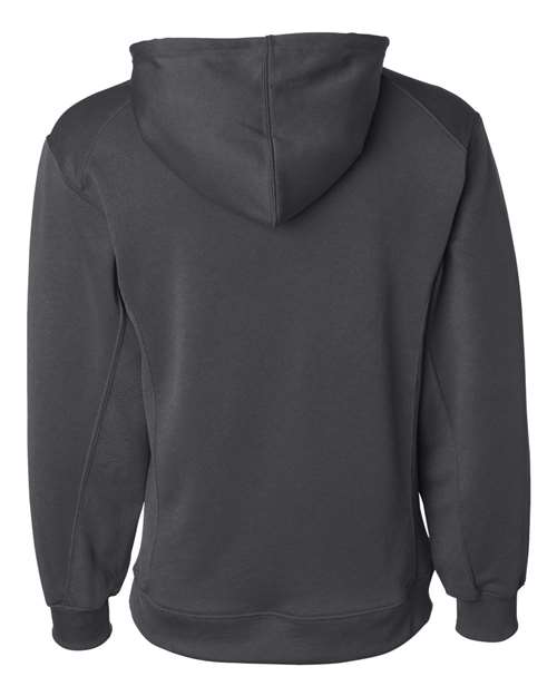 Badger 1454 Men's Performance Fleece Hooded Sweatshirt - Graphite - back