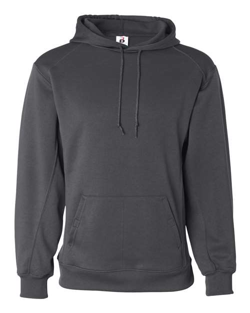 Badger 1454 Men's Performance Fleece Hooded Sweatshirt - Graphite - front