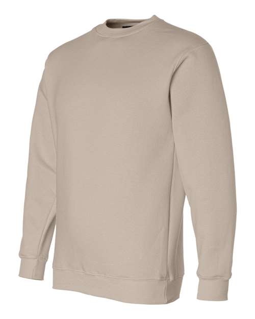 Bayside 1102 Unisex USA-Made Crewneck Sweatshirt - Sand - side