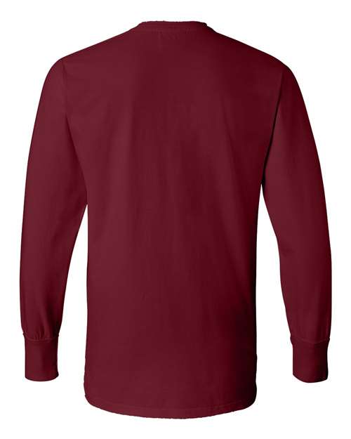 J. America 8244 Men's Vintage Brushed Jersey Henley - Simply Red - back
