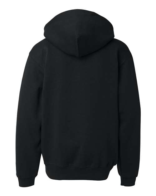 Badger 2254 Youth Hooded Sweatshirt - Black - back