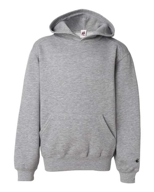 Badger 2254 Youth Hooded Sweatshirt - Oxford - front