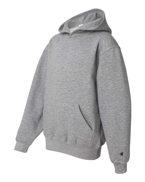 Badger 2254 Youth Hooded Sweatshirt - Oxford - side