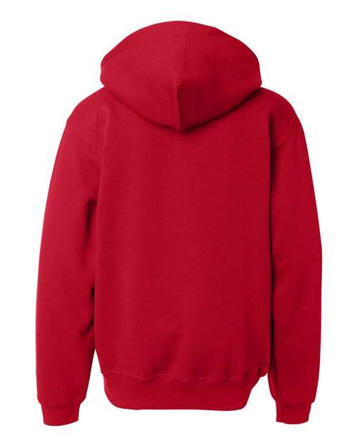 Badger 2254 Youth Hooded Sweatshirt - Red - back