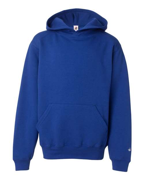 Badger 2254 Youth Hooded Sweatshirt - Royal - front