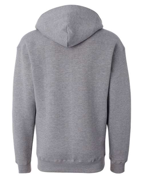 J. America 8830 Men's Sport Lace Hooded Sweatshirt - Oxford - back
