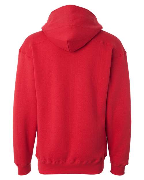 J. America 8830 Men's Sport Lace Hooded Sweatshirt - Red - back