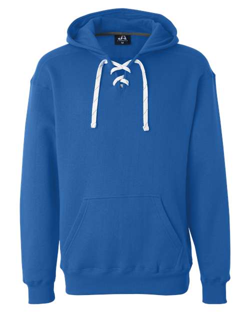J. America 8830 Men's Sport Lace Hooded Sweatshirt - Royal - front
