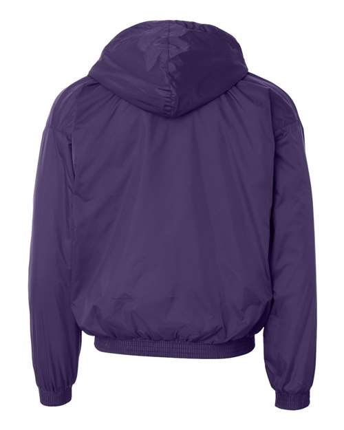 Augusta Sportswear 3280 Unisex Fleece Lined Hooded Jacket - Purple - back