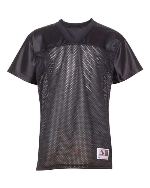 Augusta Sportswear 250 Women's Junior Fit Stadium Replica Football Jersey - Black - front