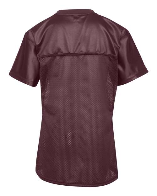 Augusta Sportswear 250 Women's Junior Fit Stadium Replica Football Jersey - Maroon - back