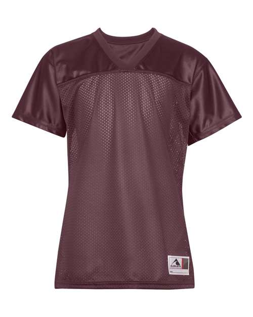 Augusta Sportswear 250 Women's Junior Fit Stadium Replica Football Jersey - Maroon - front