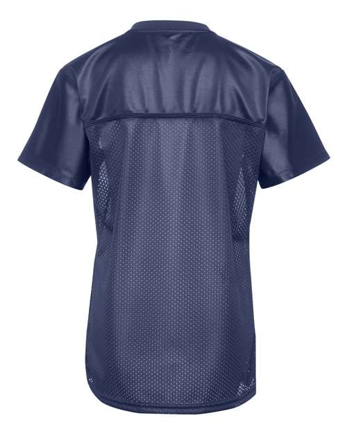 Augusta Sportswear 250 Women's Junior Fit Stadium Replica Football Jersey - Navy - back