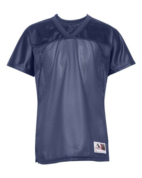 Augusta Sportswear 250 Women's Junior Fit Stadium Replica Football Jersey - Navy - front