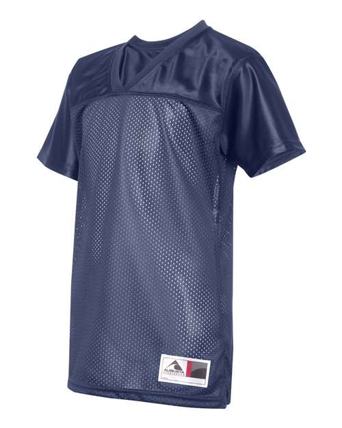 Augusta Sportswear 250 Women's Junior Fit Stadium Replica Football Jersey - Navy - side
