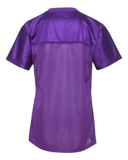 Augusta Sportswear 250 Women's Junior Fit Stadium Replica Football Jersey - Purple - back