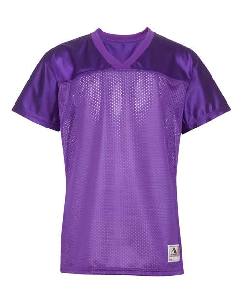 Augusta Sportswear 250 Women's Junior Fit Stadium Replica Football Jersey - Purple - front