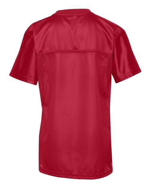 Augusta Sportswear 250 Women's Junior Fit Stadium Replica Football Jersey - Red - back