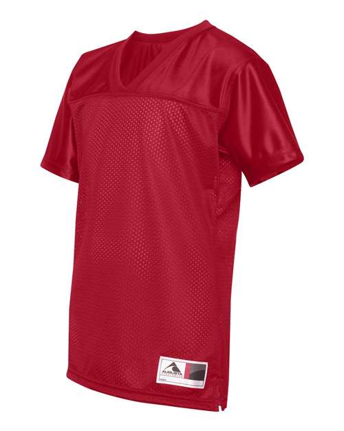 Augusta Sportswear 250 Women's Junior Fit Stadium Replica Football Jersey - Red - side