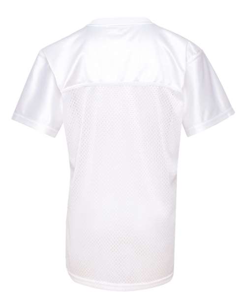 Augusta Sportswear 250 Women's Junior Fit Stadium Replica Football Jersey - White - back