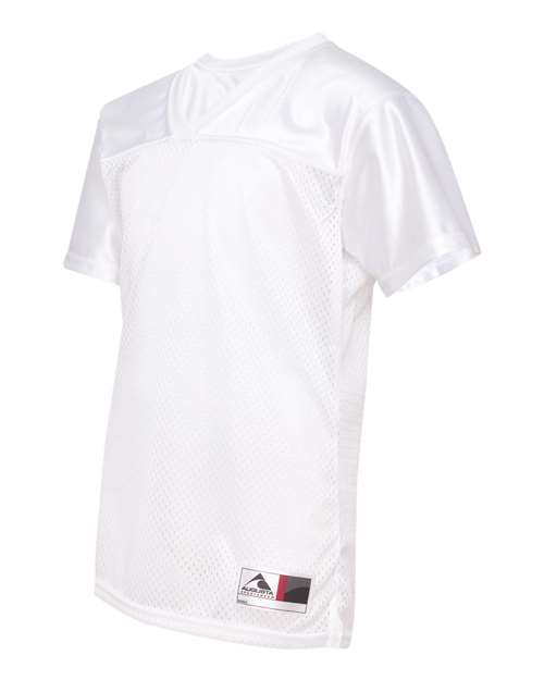 Augusta Sportswear 250 Women's Junior Fit Stadium Replica Football Jersey - White - side