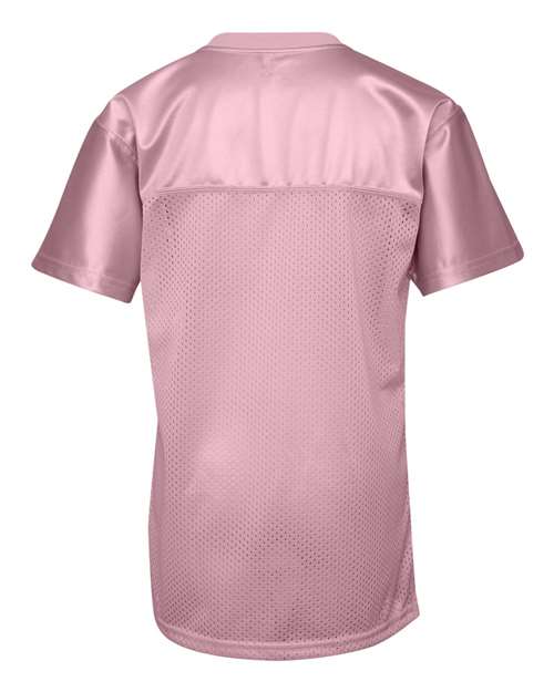 Augusta Sportswear 250 Women's Junior Fit Stadium Replica Football Jersey - Light Pink - back